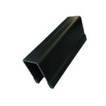 100mm Black Architectural U-Channel, Rigid PVC Extrusion for Building and Construction