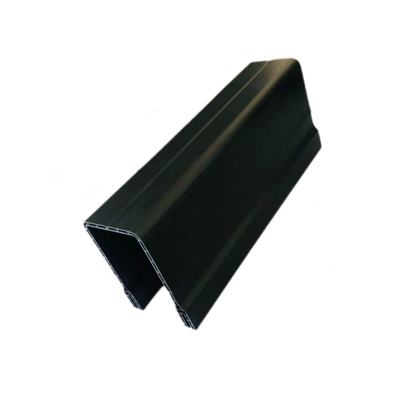 100mm Black Architectural U-Channel, Rigid PVC Extrusion for Building and Construction
