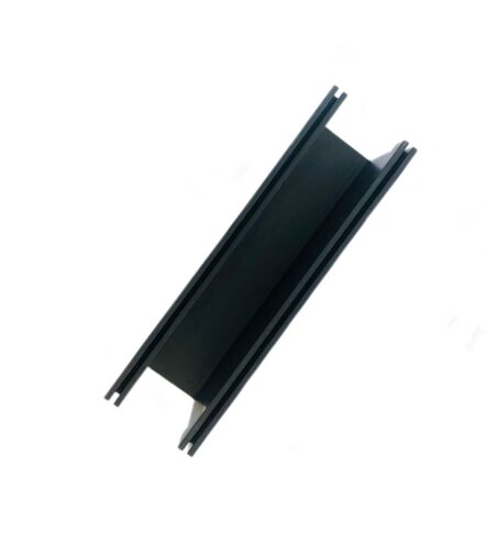 100mm Black PVC Cable Duct U Channel for Data Center Wiring Management Professional