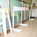 2.5m Double Rail PVC Horse Arena Fence with 2-Hole 100X150mm Posts