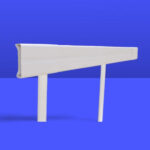 2-Rail White PVC Horse and Ranch Fence Kit PVC Livestock Fencing Waterproof Livestock Farm Fence Posts