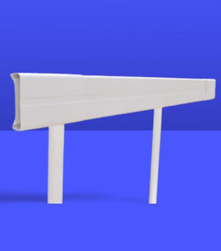 2-Rail White PVC Horse and Ranch Fence Kit PVC Livestock Fencing Waterproof Livestock Farm Fence Posts