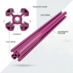 20X20 PVC T-Slot Profile Industrial Plastic Extrusion Alternative to Aluminum T-Slot Profile for Lightweight Framing T5 Size Custom Cut to Length Low Price