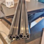 20X20 PVC T-Slot Profile Industrial Plastic Extrusion Alternative to Aluminum T-Slot Profile for Lightweight Framing T5 Size Custom Cut to Length Low Price