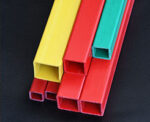 3mm Thick Wearing Resistant PVC Plastic Tubes Decorative Round and Square Hollow PVC Tube