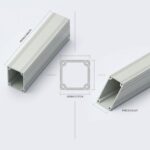 ABS PVC Rectangular Profile Rectangular Pipe for Machine Guarding and Enclosure Framework