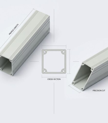 ABS PVC Rectangular Profile Rectangular Pipe for Machine Guarding and Enclosure Framework