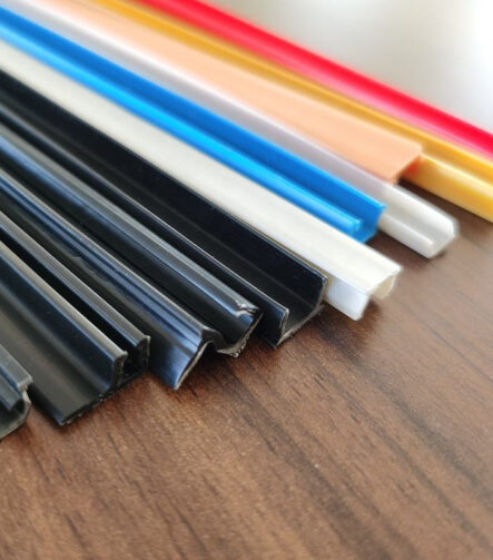 Aluminum Profile Multicolor PVC PP Plastic Cover Strip 6 Slot Plastic Cover Strip T Slot Reducing Profile Soft PVC Cover Strip
