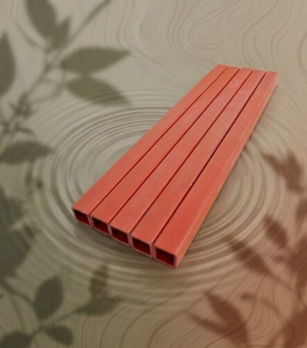 Anti-UV Custom Plastic Tubing Colorful Plastic Box Section Plastic Square Tube PVC Rectangular Section for Framing Using