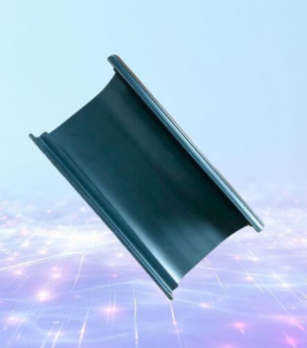 Arc-Shaped Black PVC Protective Molding, Coextruded C-Channel for Robotics and Machinery