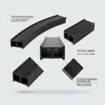 Best Selling PVC Extrusion Rail for Freezer Door Trim Factory Direct