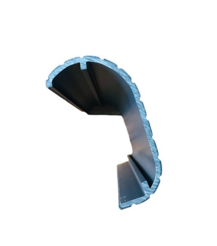 Black Coextruded PVC Gasket, C-Section Arc Seal for Technical Enclosures and Housings