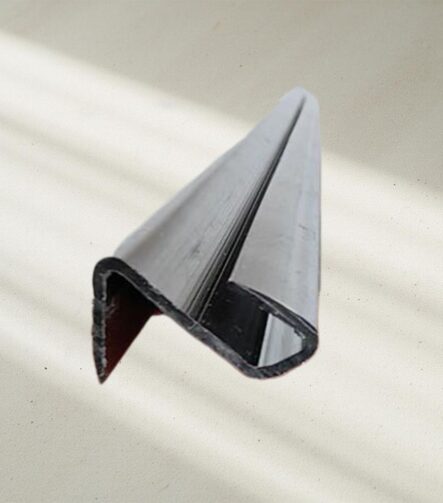 Black PVC Display Border, Rigid Extruded Frame Profile for Signage and Exhibition Panels