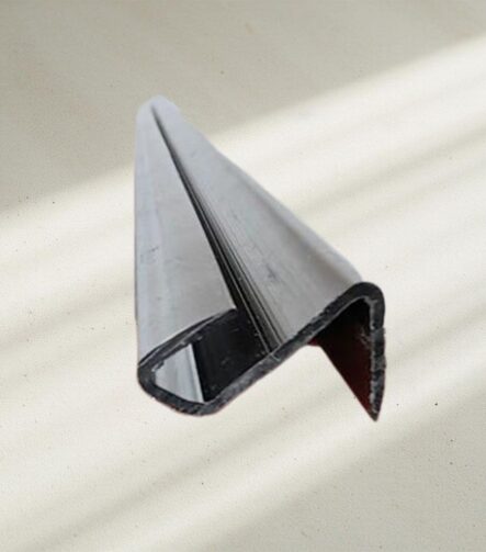 Black Rigid PVC Reinforcement Edge, U Shape Extrusion for Furniture and Door Protection