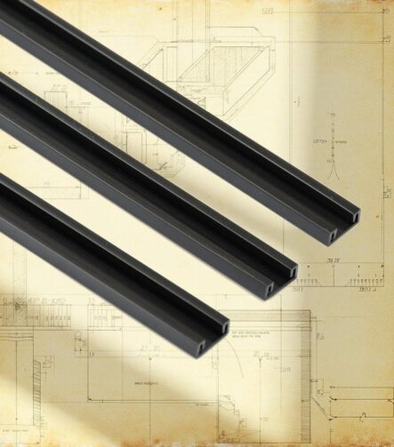 China Factory Custom Plastic Extrusion, U-Channel Profile PVC Upe ABS in Custom Color