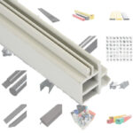 China Factory OEM Plastic Extrusion Strips H Shaped Plastic Extrusion Profile PVC Hollow Profile