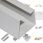 China Factory Price PVC Calcium Carbonate Rails PVC Profile with Butyl Custom Freezer Plastic Frame