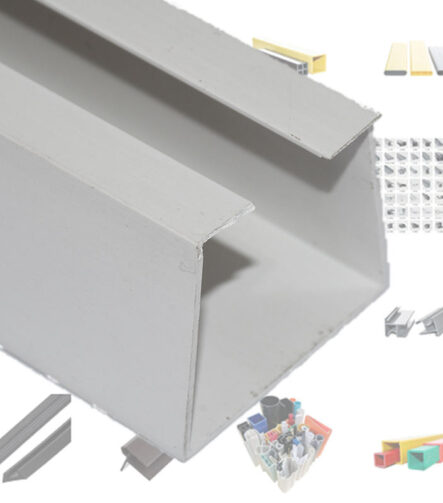China Factory Price PVC Calcium Carbonate Rails PVC Profile with Butyl Custom Freezer Plastic Frame