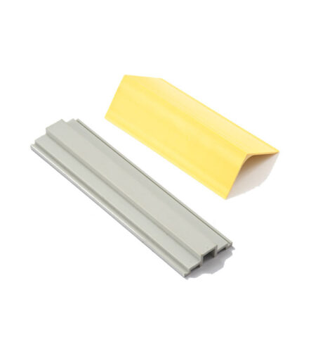 China Supplier Extrude Flat Customized Colors Corner LED Profile UPVC Profiles with Gasket