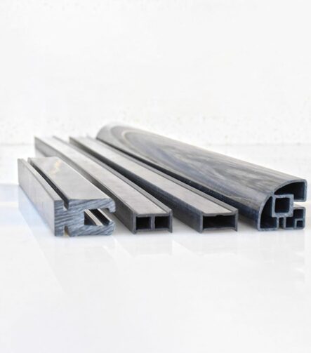 Co- Extrude a Flexible Rubber Type Material with The PVC Used Insome Glass Railing Systems