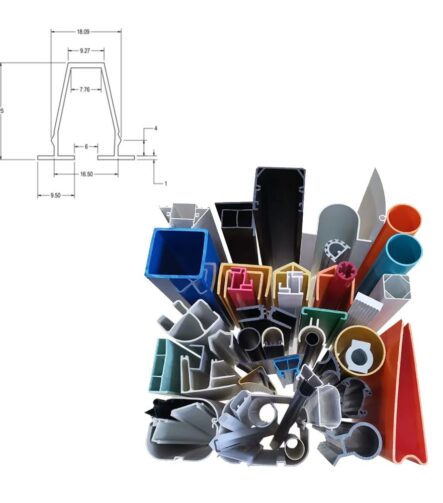 Co- Extrude a Flexible Rubber Type Material with The PVC Used Insome Glass Railing Systems
