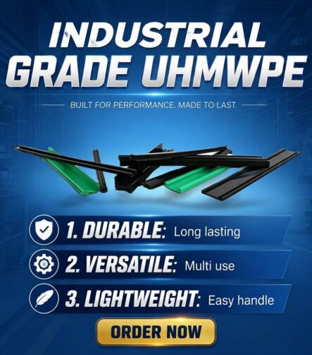 Conveyor Belt Fire Resistant UHMWPE Rubber Slider Bar Impact Bar Return Belt Motorized Brush Belt for Conveyor Plastic Guards Perfil Extruidos De UHMWPE