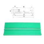 Conveyor Belt Guides Engineering Conveyor Chain UHMW-PE 62mm HDPE Guides Rails Green Slide Plastic Guide Rail Strips