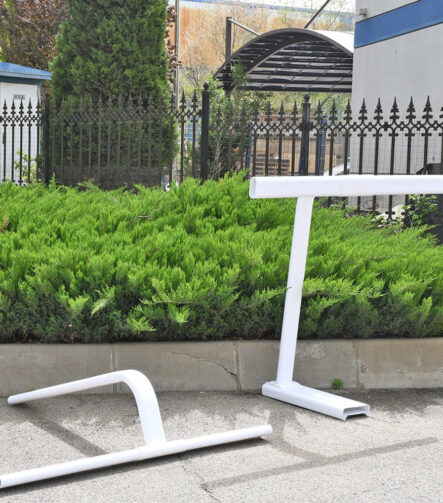 Custom Color Double Rail PVC Horse Jumping Fence with 2.5m Rails