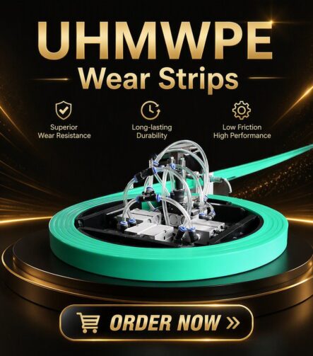Custom Durable Flat Strip UHMW-PE Wear Strip Custom Plastic Profile for Speed Boat Hull Profil Wear Strip Chain Guide Track Rail