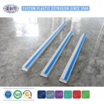 Custom Extruded PVC/ABS/PP/PE Plastic Profile for Ceiling Curtain Track and Roller Guide Rail