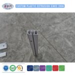 Custom Extruded PVC/ABS/PP/PE Plastic Profile for Ceiling Curtain Track and Roller Guide Rail