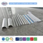 Custom Extruded PVC/ABS/PP/PE Plastic Profile for Ceiling Curtain Track and Roller Guide Rail