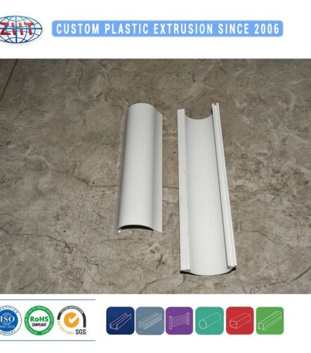 Custom Extruded PVC/ABS/PP/PE Plastic Trim for Ceiling Curtain Rail and Roller Shutter Guide