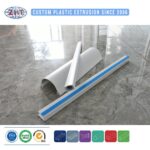 Custom Extruded PVC/ABS/PP/PE Plastic Trim for Ceiling Curtain Rail and Roller Shutter Guide