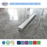 Custom Extruded PVC Plastic Bar Profile for Ceiling Curtain Track and Roller Shutter Guide