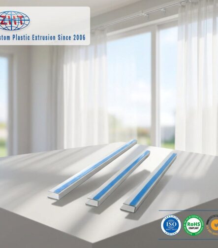 Custom Extruded PVC Plastic Bar Profile for Ceiling Curtain Track and Roller Shutter Guide
