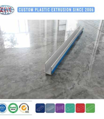 Custom Extruded PVC Plastic Channel for Ceiling Curtain Track and Roller Shutter Guide