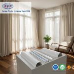 Custom Extruded PVC Plastic Channel for Ceiling Curtain Track and Roller Shutter Guide