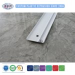 Custom Extruded PVC Plastic Channel for Ceiling Curtain Track and Roller Shutter Guide