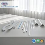 Custom Extruded PVC Plastic Profile Mount for Ceiling Curtain Track Single Double and Roller Shutter Guide