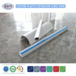 Custom Extruded PVC Plastic Profile Mount for Ceiling Curtain Track Single Double and Roller Shutter Guide