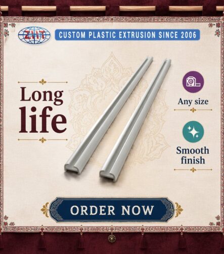 Custom Extruded Plastic PVC Profile Section for Ceiling Curtain Track and Roller Shutter Guide Rail