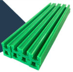 Custom Extrusion UHMWPE Plastic Profile Wear Strips for Package Transmission Equipment Stainless Steel Roller Conveyor