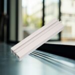 Custom Material White Rigid PVC Sliding Track with 3 Grooves for Windows and Doors
