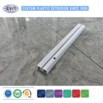 Custom PVC/ABS/PP/PE Extrusion Profile for Curtain Glide Track and Roller Shutter Guide Rail