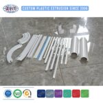 Custom PVC/ABS/PP/PE Extrusion Profile for Curtain Glide Track and Roller Shutter Guide Rail