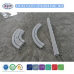 Custom PVC/ABS/PP/PE Plastic Extrusion Line Profile for Ceiling Curtain Track and Guide Rail