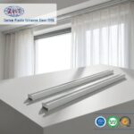 Custom PVC/ABS/PP/PE Plastic Extrusion Slide Profile for Ceiling Curtain Track and Roller Guide Rail Slide
