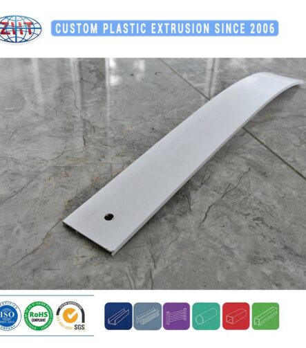 Custom PVC Plastic Extrusion Molding for Ceiling Curtain Track Single Double and Roller Guide Rail