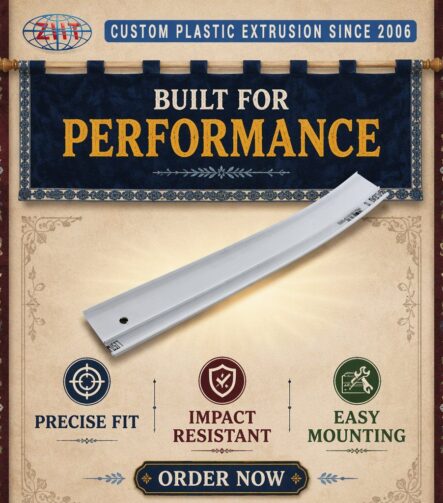 Custom PVC Plastic Extrusion Molding for Ceiling Curtain Track Single Double and Roller Guide Rail